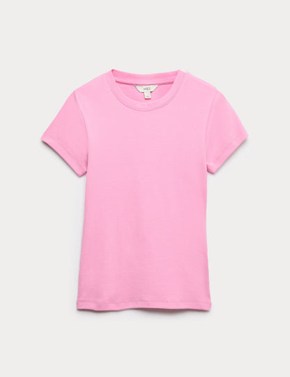 Pamuk Karışımlı Kısa Kollu T-shirt