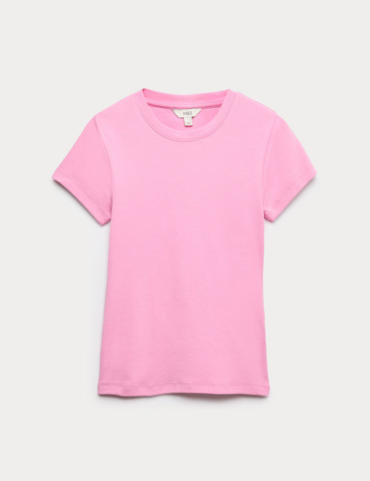 Pamuk Karışımlı Kısa Kollu T-shirt