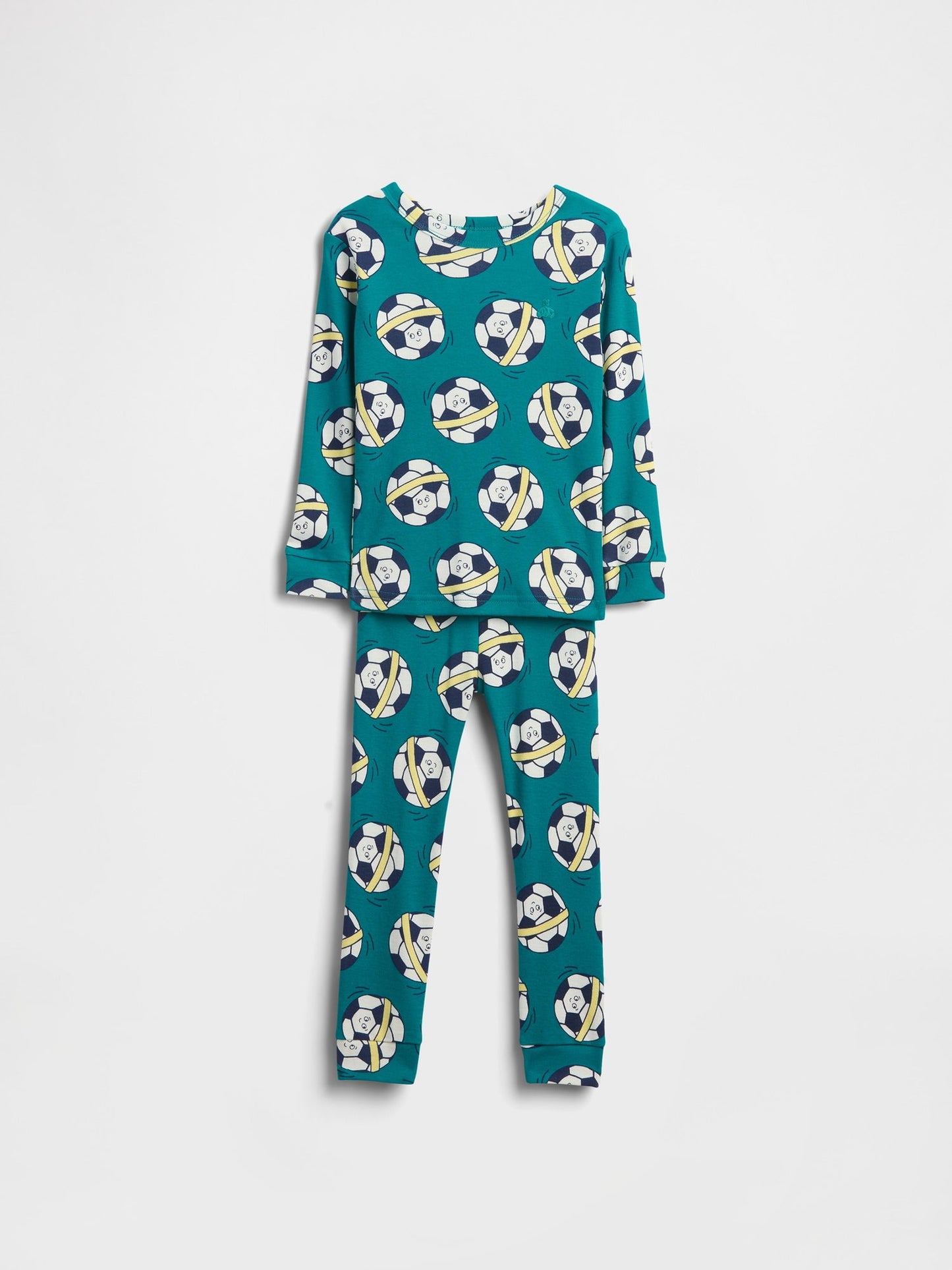 Yeşil %100 Organik Brushed Pamuk Pijama Takımı