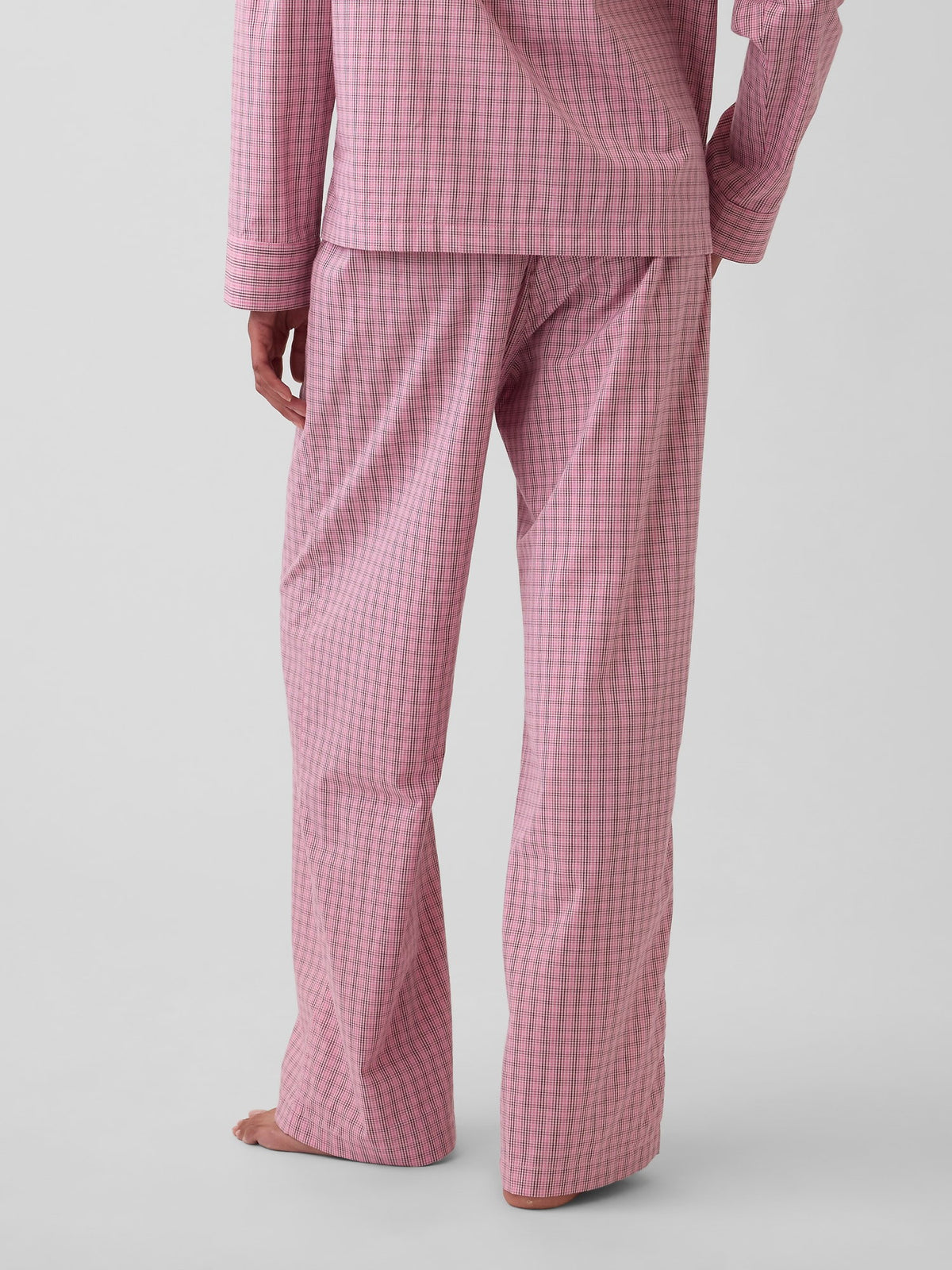Pembe Poplin Pijama Altı
