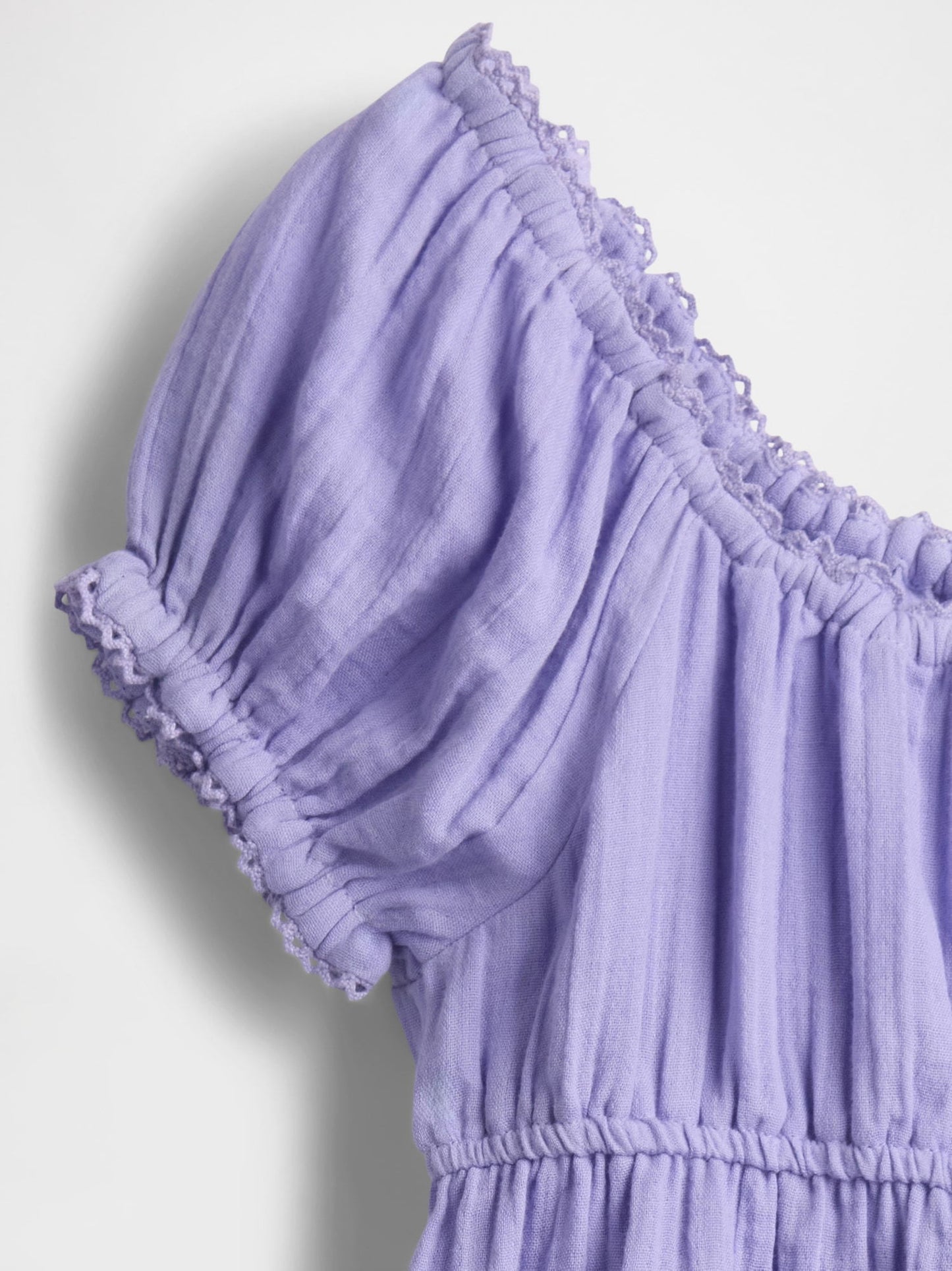 Açık Lila Kids Crinkle Gauze Outfit Set