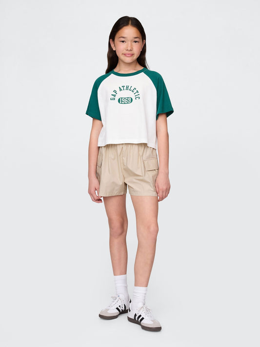 Bej Poplin Easy Kargo Şort