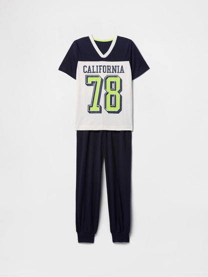 Çok Renkli Jogger Pijama Takımı