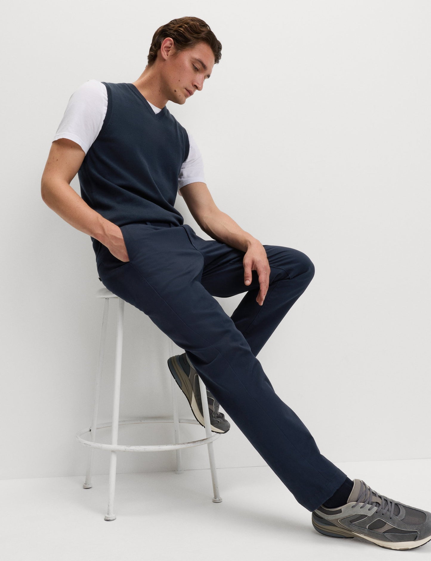 Streç Düz Kesim Chino Pantolon
