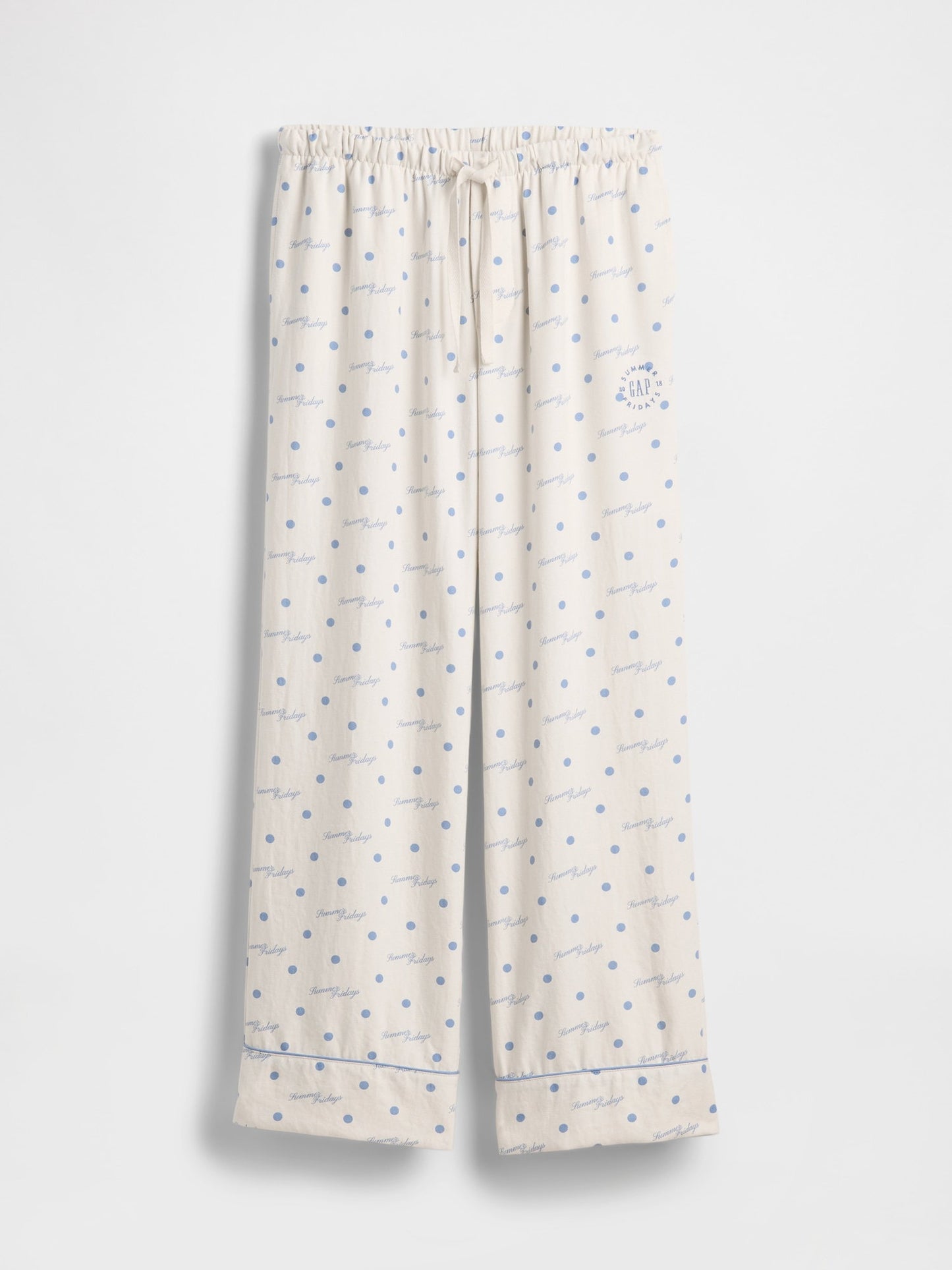 Kırık Beyaz Gap × Summer Fridays Relaxed Flannel Dotted Pijama Altı