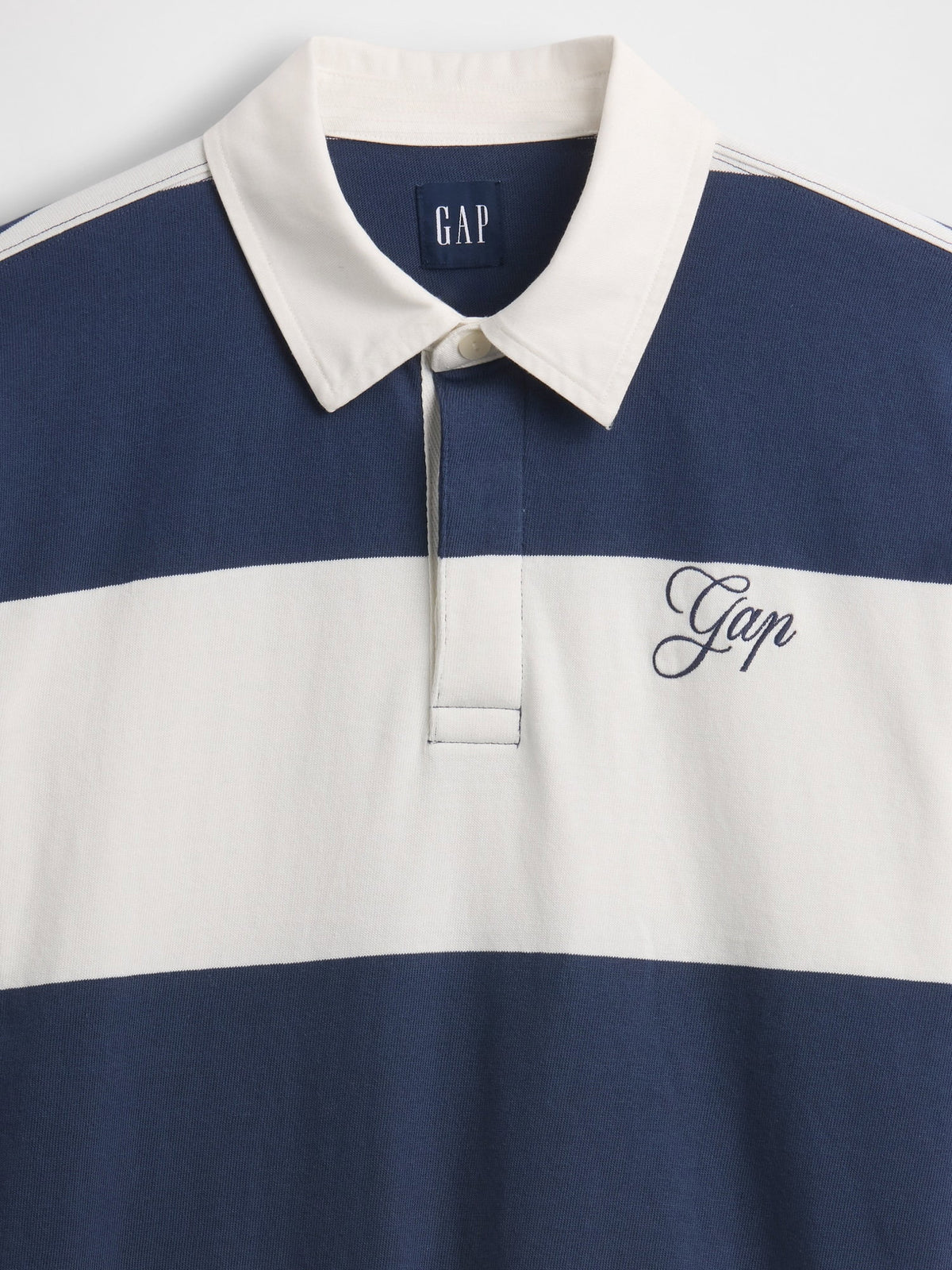 Lacivert Relaxed Gap Logo Rugby Polo T-shirt