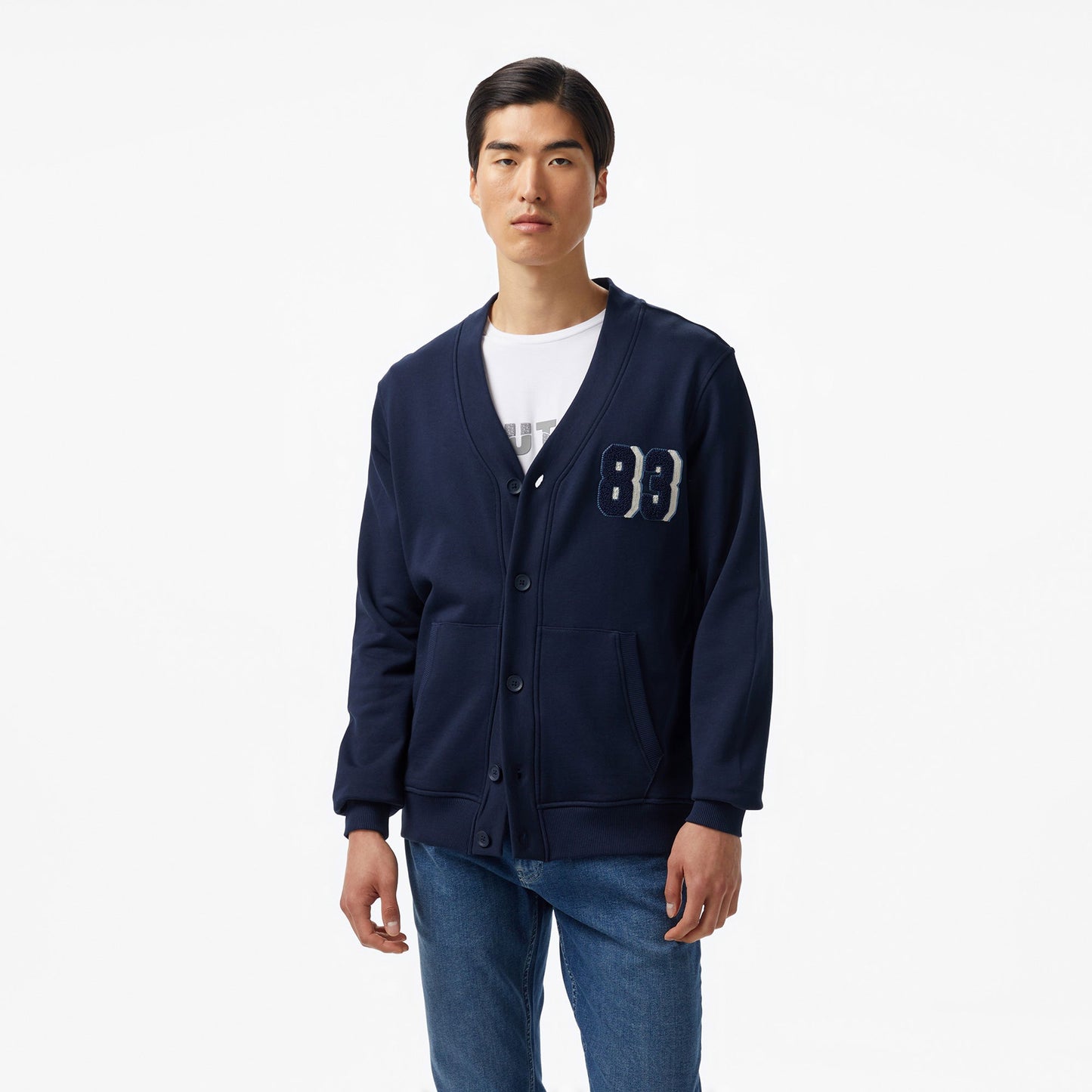 Nautica Erkek Lacivert Regular Fit V Yaka Sweatshirt