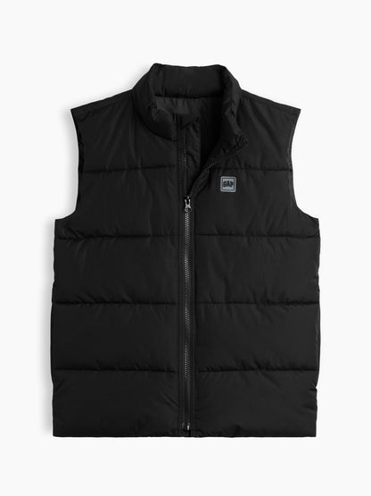 Siyah Relaxed Puffer Şişme Yelek
