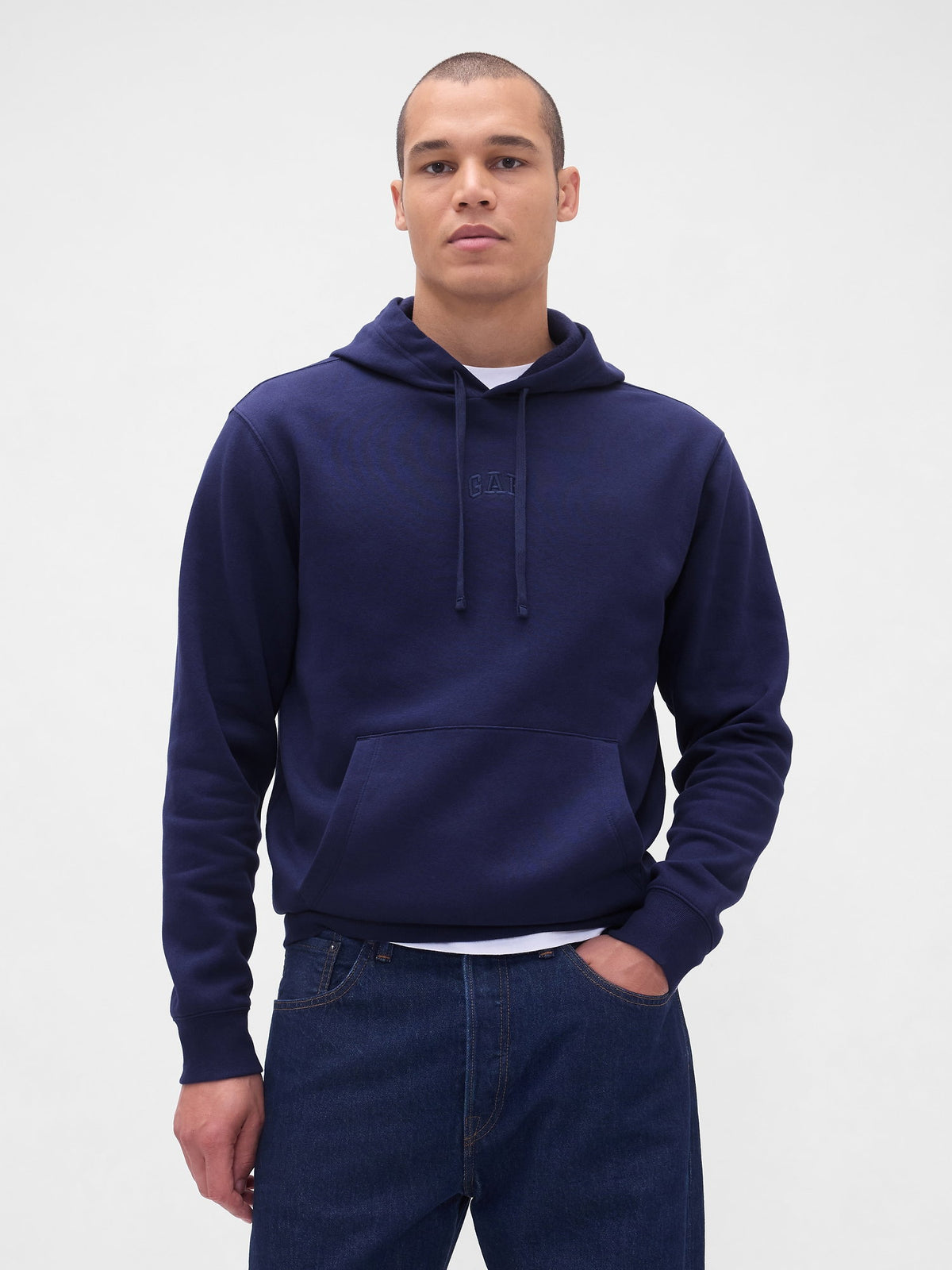 Lacivert Relaxed Gap Mini-logo Sweatshirt