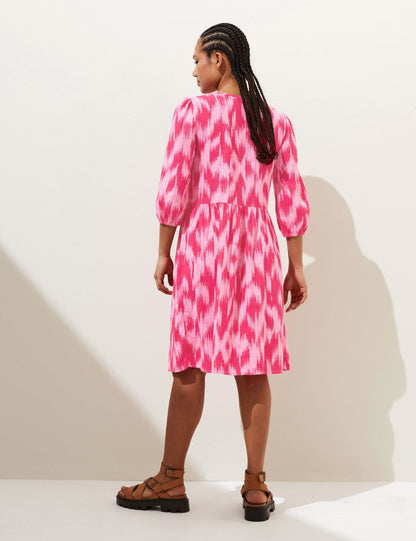 Regular Fit Mini Keten Elbise