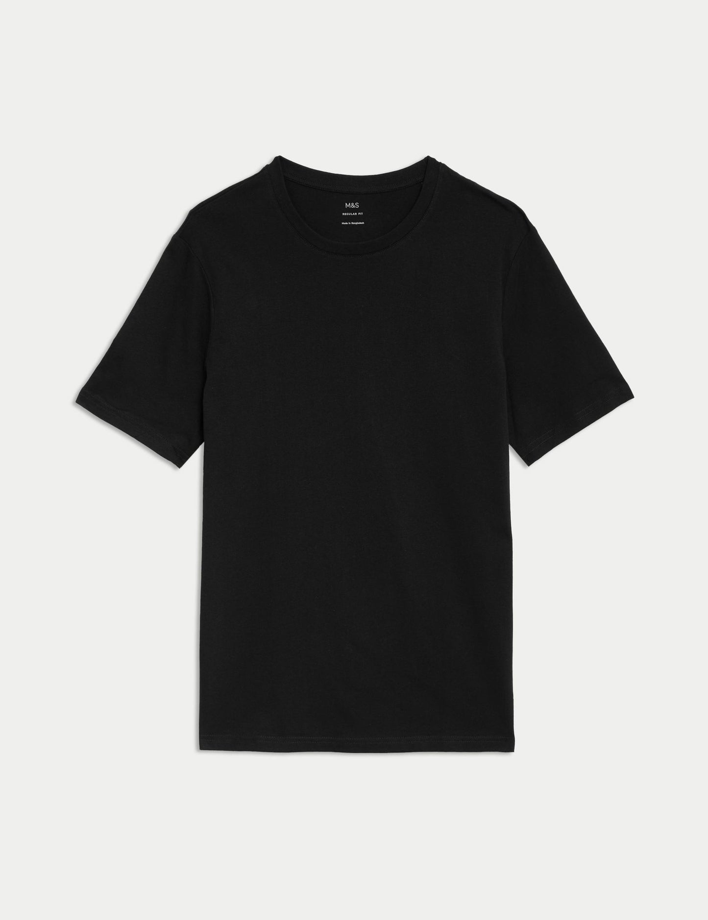 Saf Pamuklu Kısa Kollu T-shirt