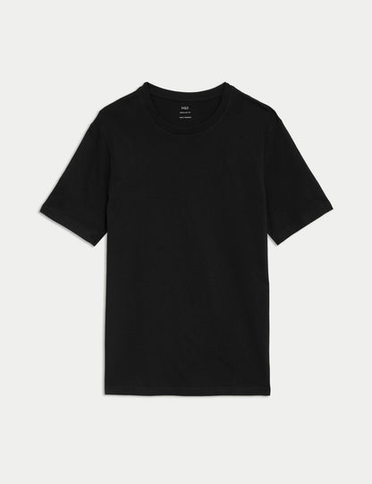 Saf Pamuklu Kısa Kollu T-shirt
