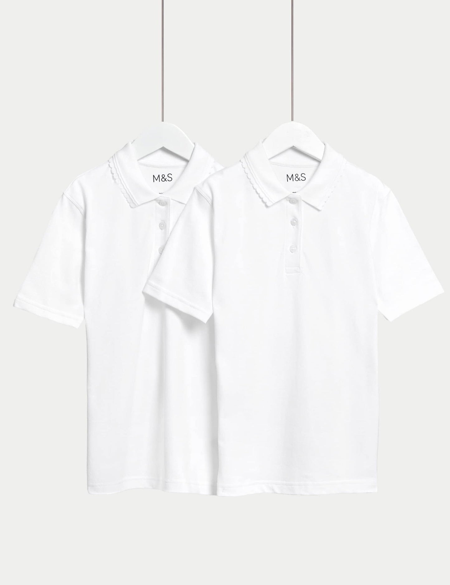 Saf Pamuklu 2'li Polo Yaka T-shirt (2-16 Yaş)