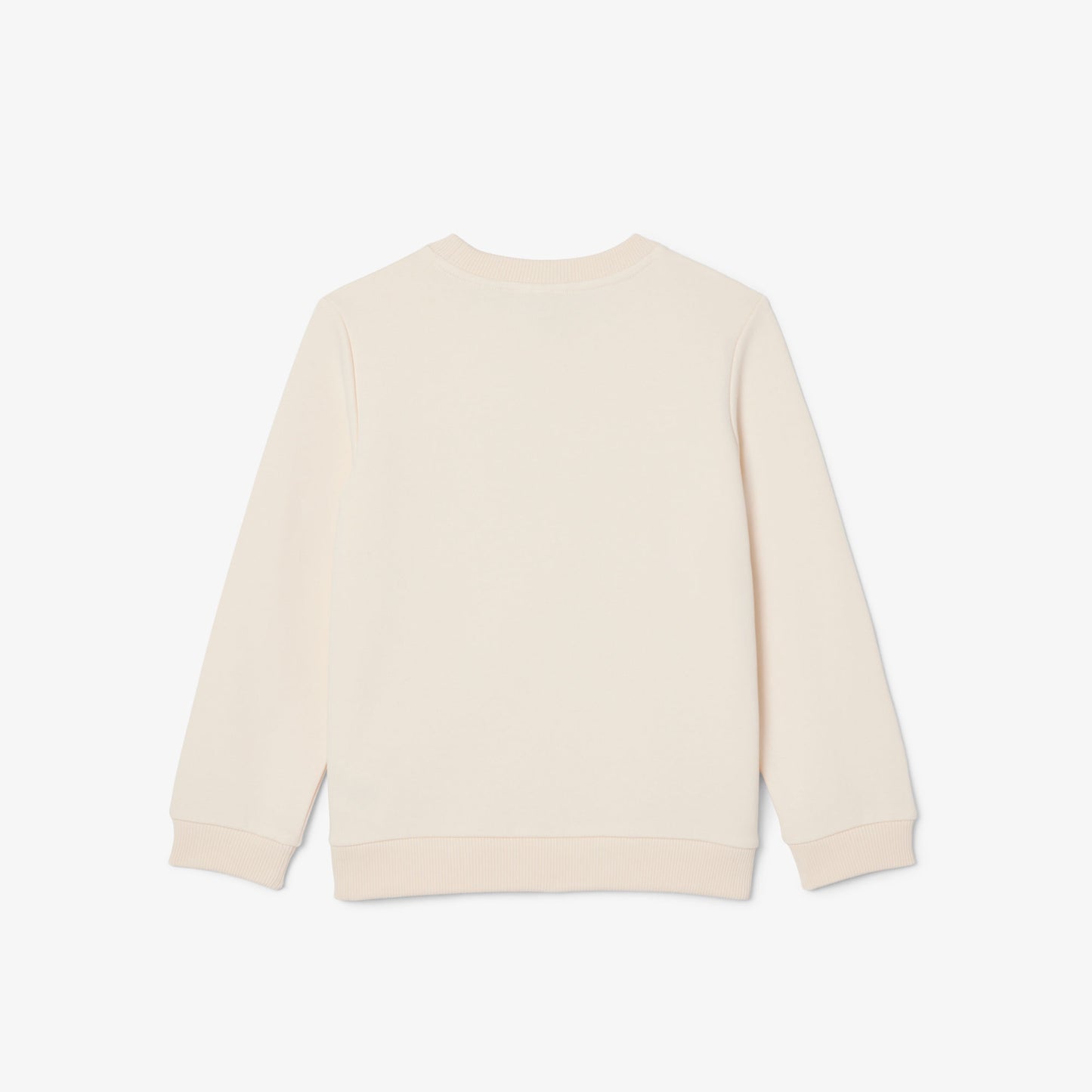 Lacoste Çocuk Bisiklet Yaka Desenli Krem Sweatshirt
