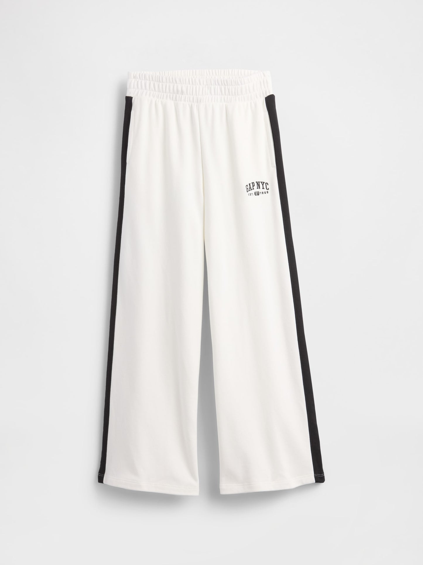 Beyaz Vintagesoft Baggy Gap Logo Pantolon