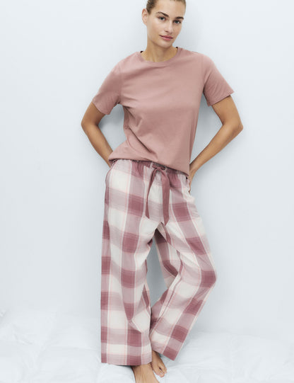 2’li Saf Pamuklu Pijama Üstü