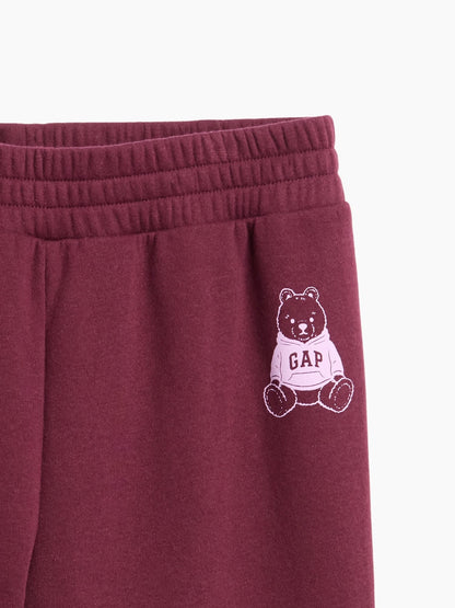 Lacivert Grafik Baskılı Bootcut Eşofman Altı