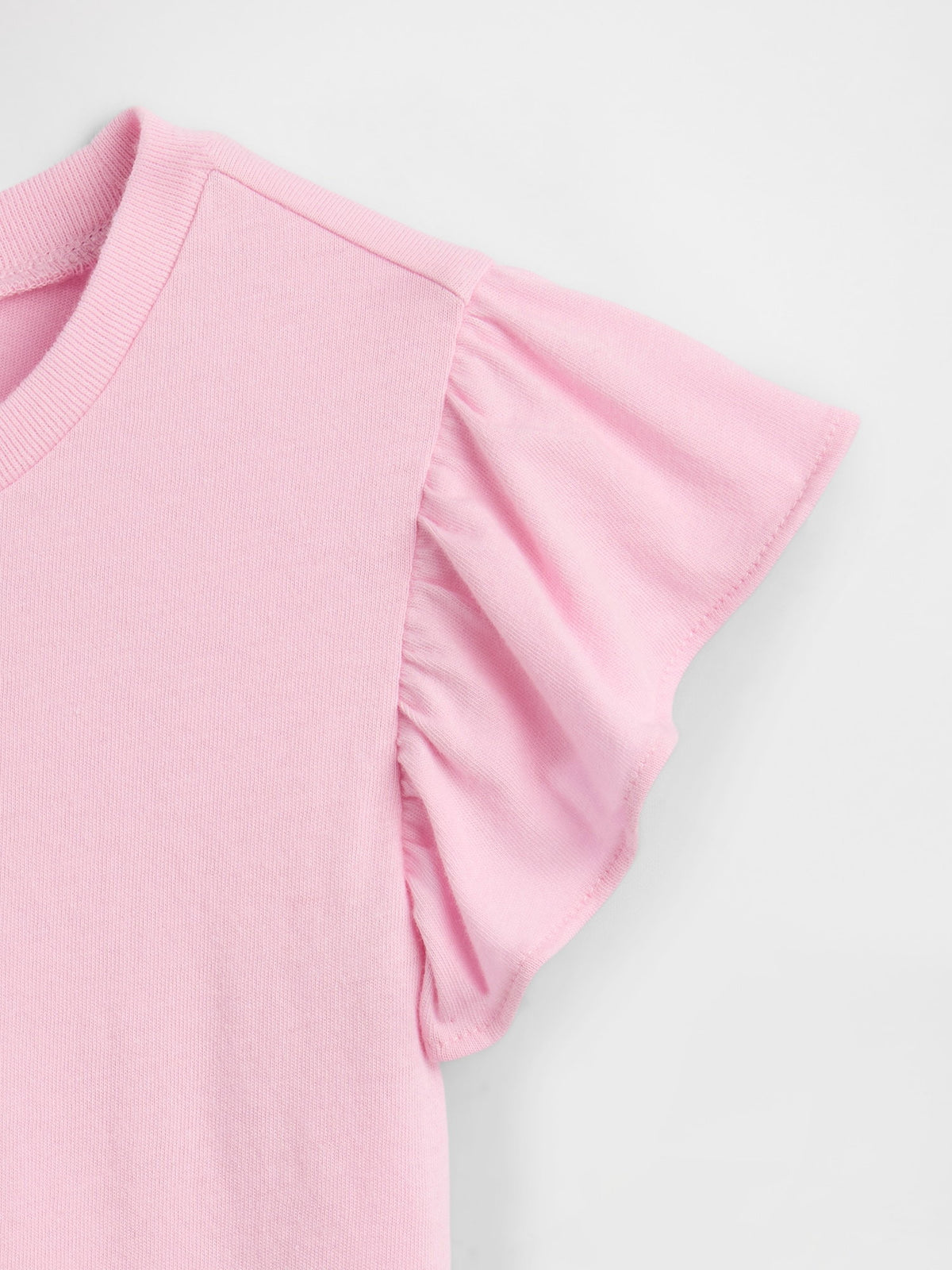 Pembe Flutter Sleeve T-shirt