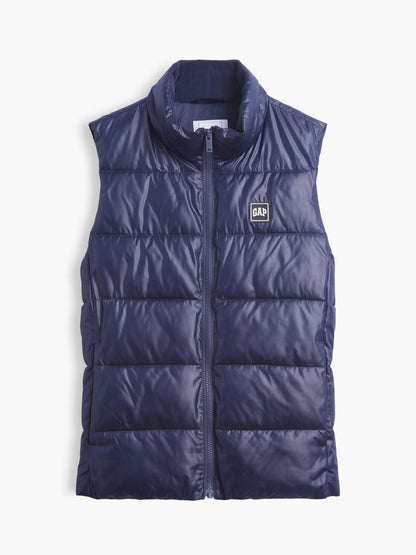 Lacivert Relaxed Puffer Şişme Yelek