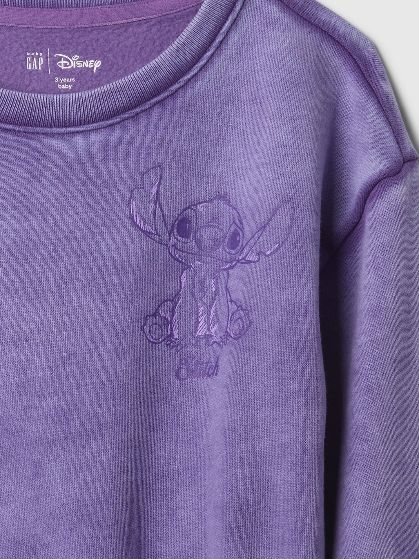 Mor Disney Grafikli Vintage Soft Fleece Sweatshirt