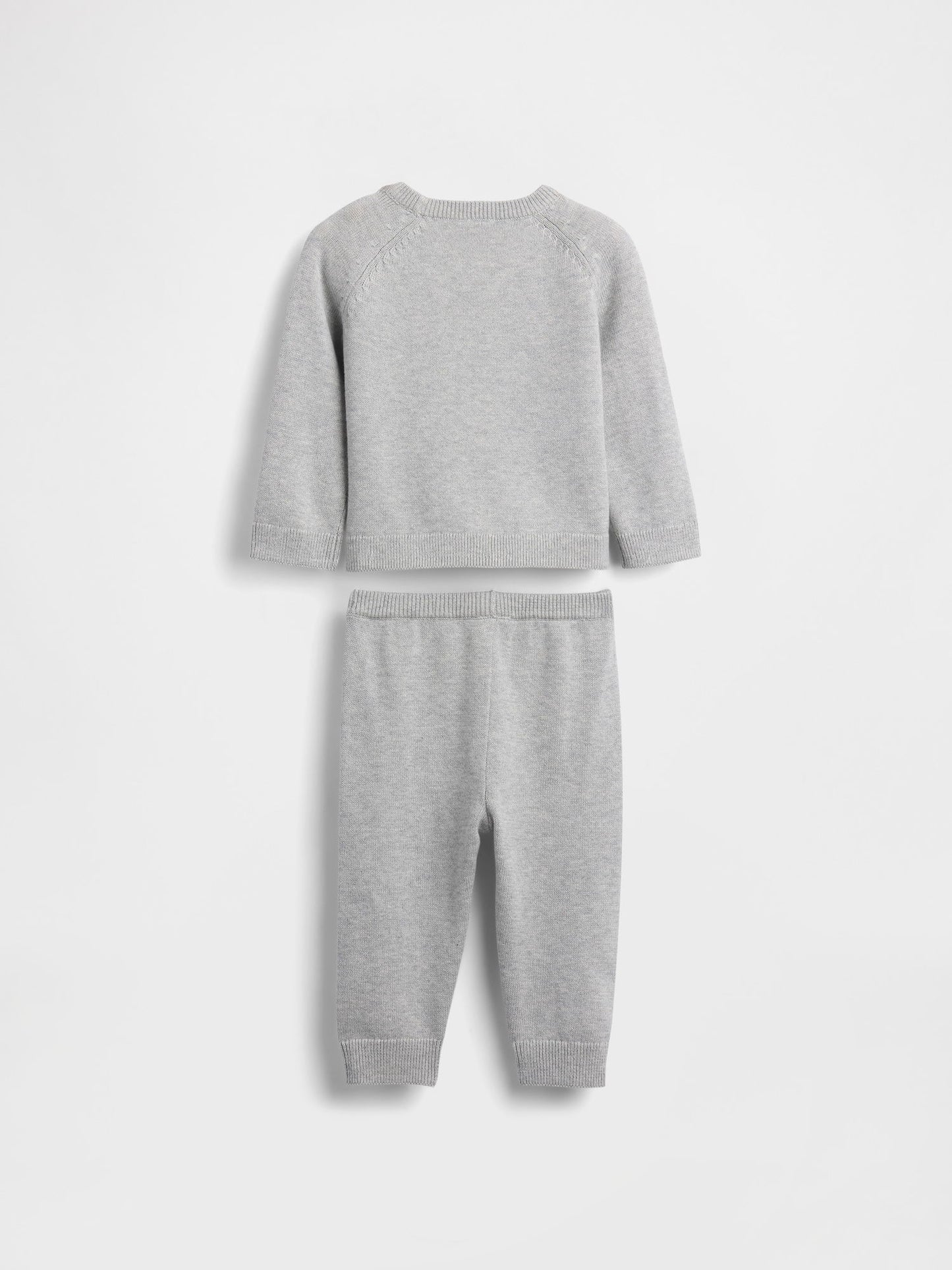 Gri Grafik Sweatshirt Eşofman Seti