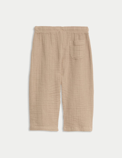 Saf Pamuklu Pantolon (0–3 Yaş)