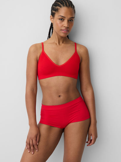 Açık Mavi Seamless Fitilli Triangle Bralet