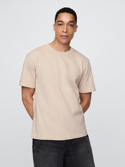 Koyu Bej Heavyweight Relaxed T-shirt