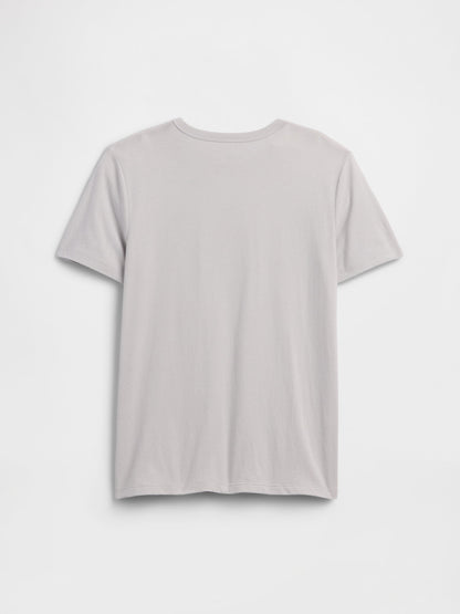 Açık Gri Gap Logo T-shirt