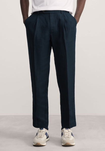 Tapered Fit Keten Pantolon
