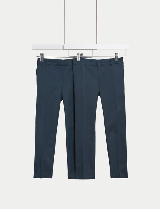 2’li Paket Unisex Ince Paça Okul Pantolonu (2–18 Yaş)