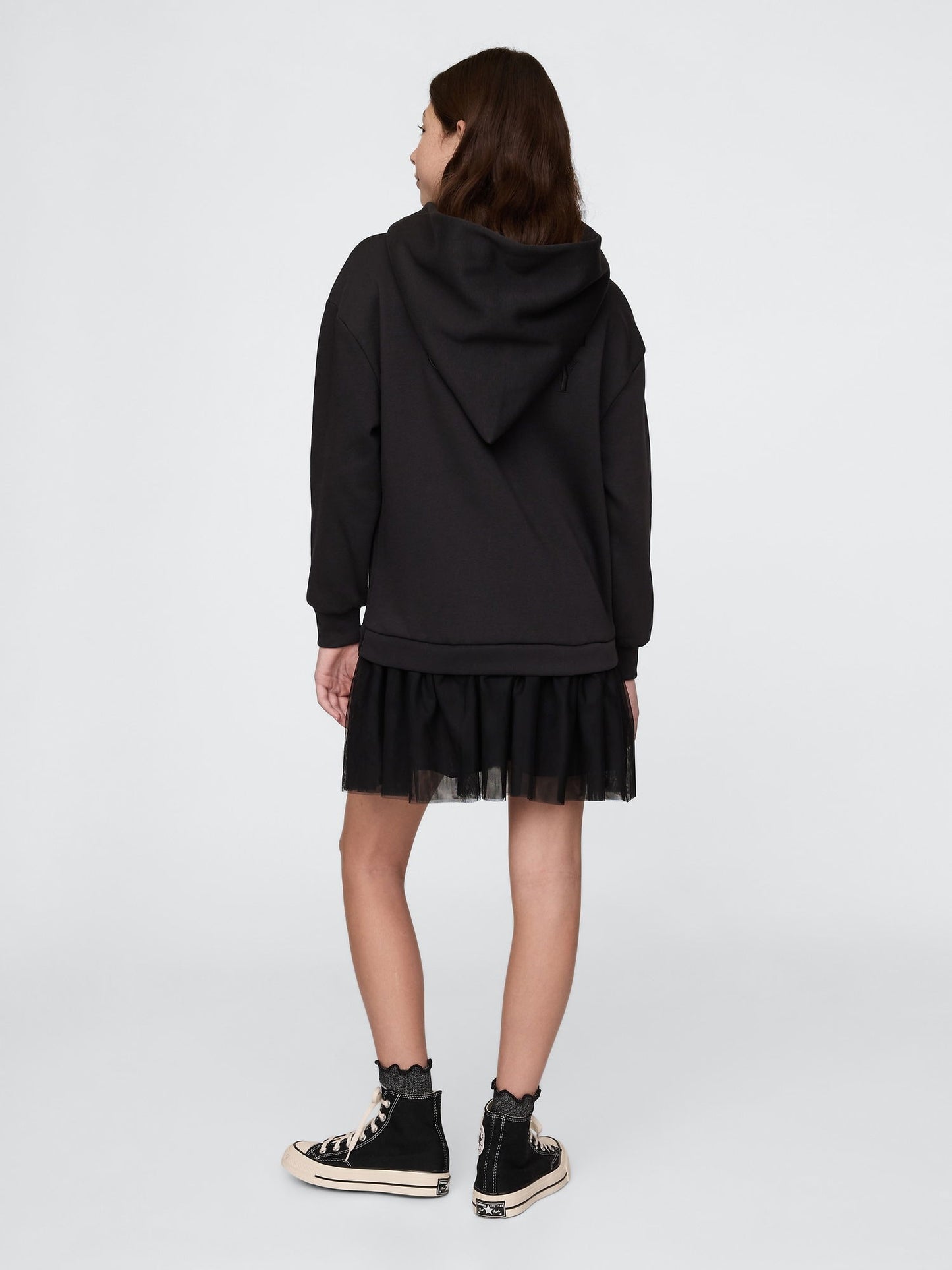 Siyah Wicked Gap Logo Vintage Soft Sweatshirt Elbise