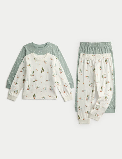 2’li Saf Pamuklu Pijama Takımı (1-8 Yaş)
