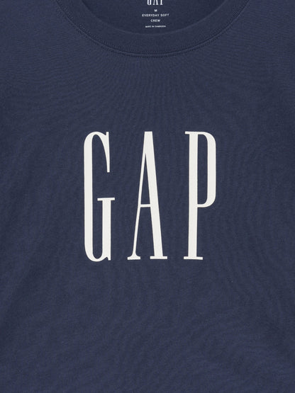 Kobalt Mavisi Everyday Soft Relaxed Grafik Baskılı T-shirt
