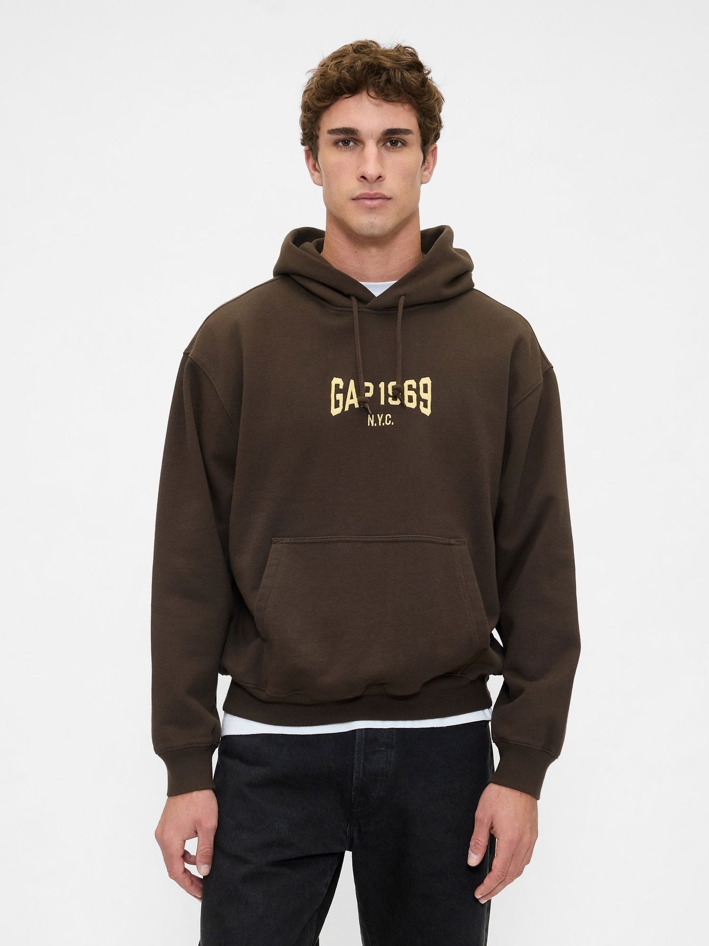 Kahverengi Heavyweight 1969 Logo Sweatshirt