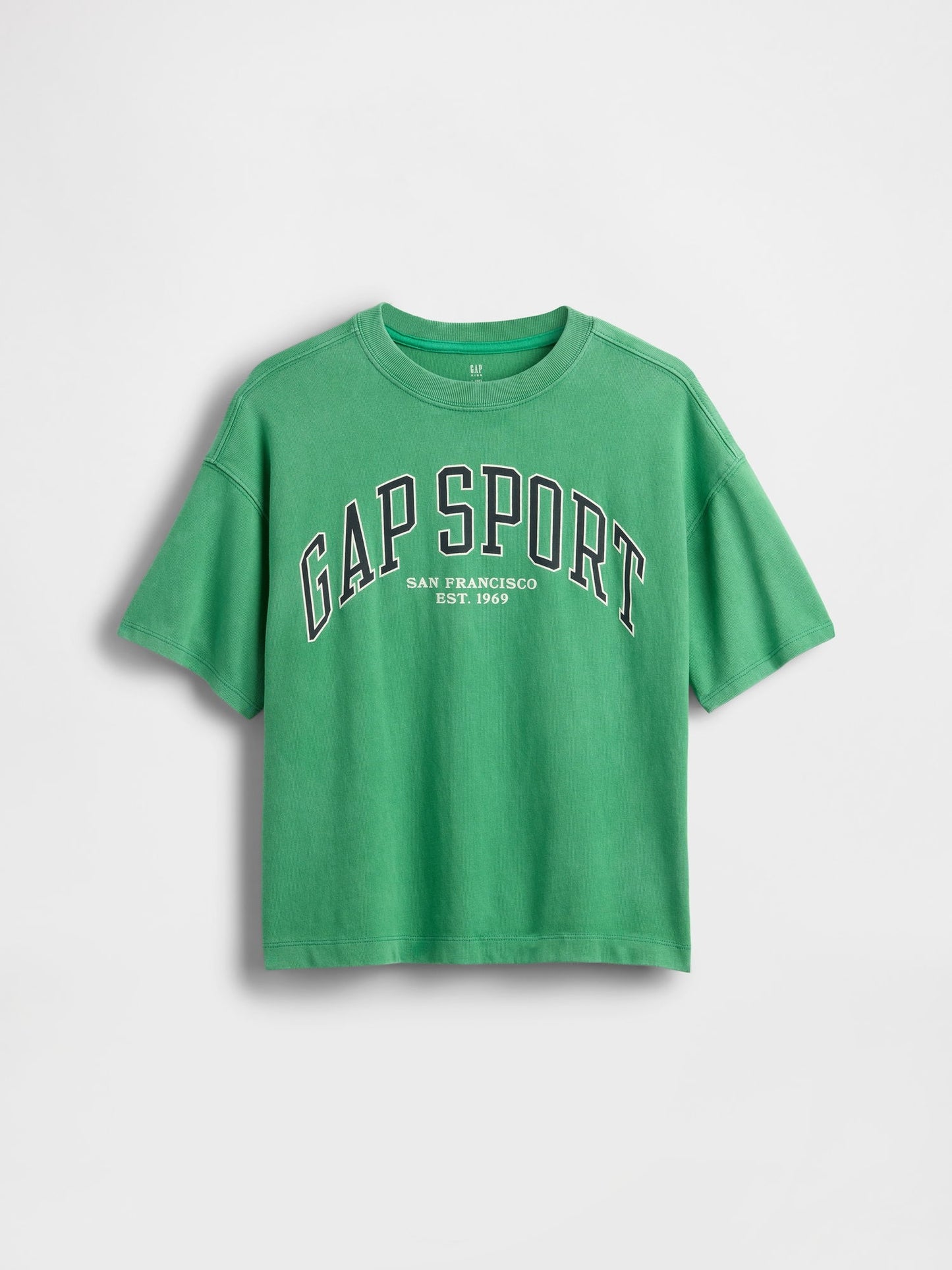 Yeşil Gap Logo Oversized T-Shirt