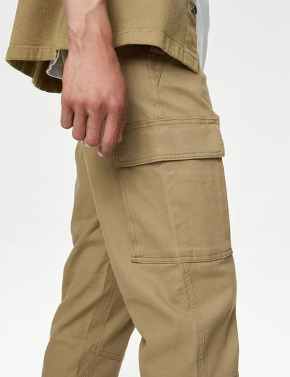 Tapered Fit Kargo Pantolon
