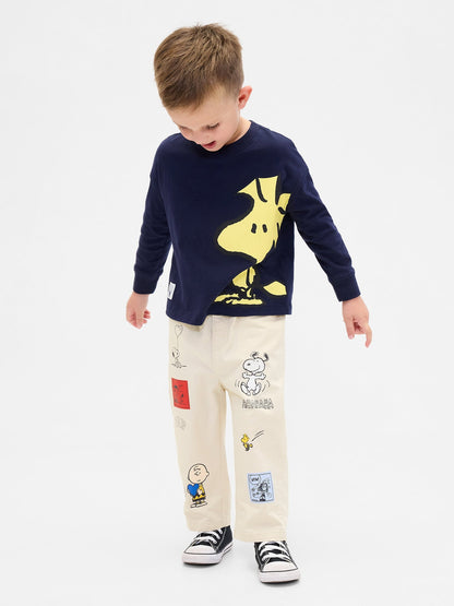 Krem Peanuts Pull-on Barrel Pantolon