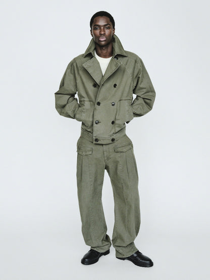 Haki Gapstudio Herringbone Baggy Pantolon