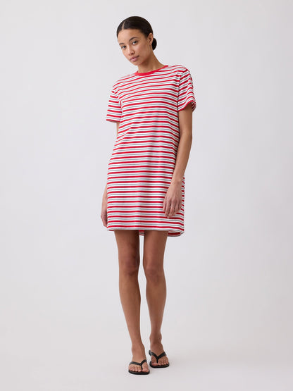 Kırmızı Relaxed T-shirt Mini Elbise