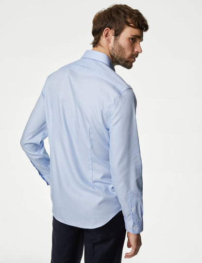 Saf Pamuklu Slim Fit Gömlek