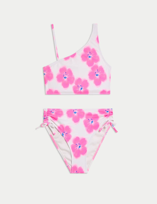 2'li Çiçek Desenli Bikini Takımı (6-16 Yaş)