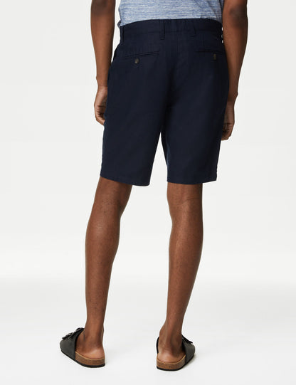 Regular Fit Keten Chino Şort