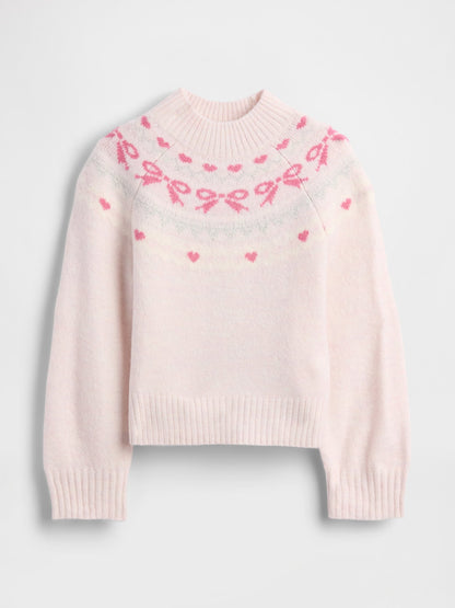 Açık Pembe Baby & Toddler Fair Isle Kazak