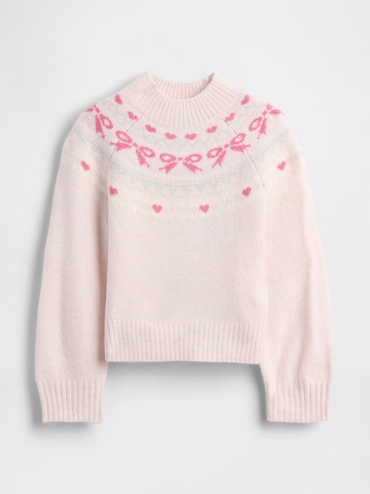 Açık Pembe Baby & Toddler Fair Isle Kazak
