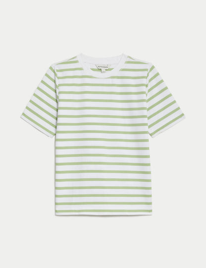 Kısa Kollu Çizgili T-shirt