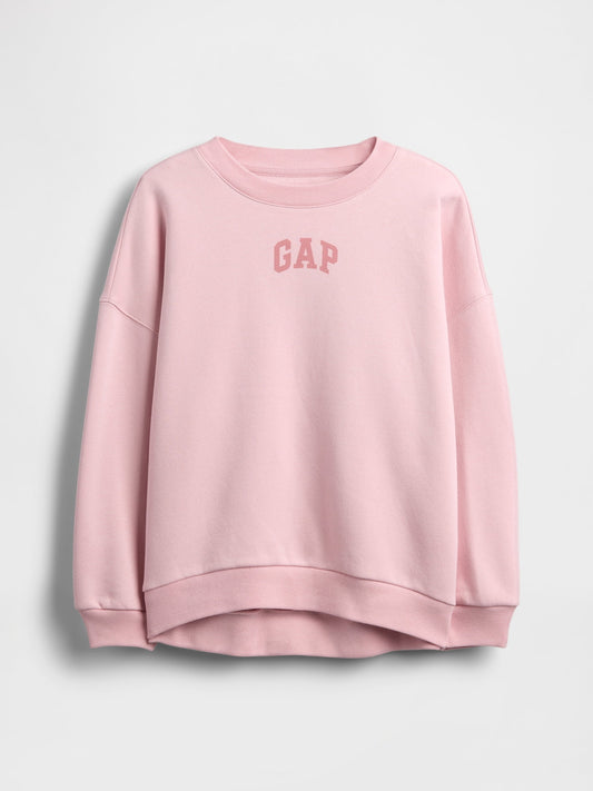 Açık Pembe Vintagesoft Oversized Logo Sweatshirt