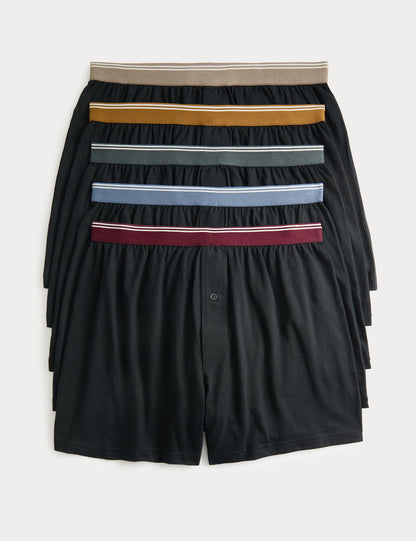 5'li Pamuk Cool & Fresh™ Jersey Boxer