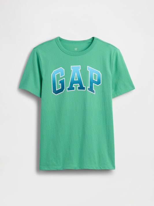 Açık Yeşil Gap Logo T-shirt