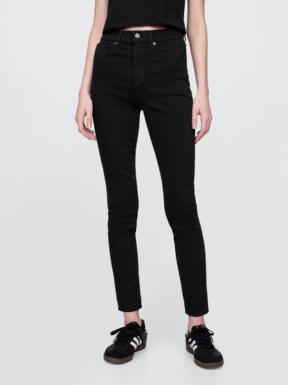 Siyah High Rise True Skinny Washwell™ Jean Pantolon